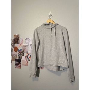 Target Light Grey Hoodie With Thumbholes